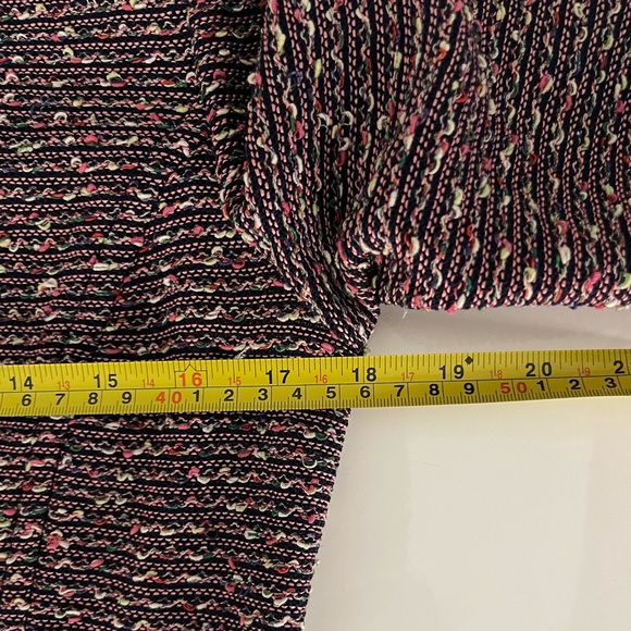 St. John Collection Tweed Blazer Jacket Texture Knit Multicolor - Picture 9 of 11